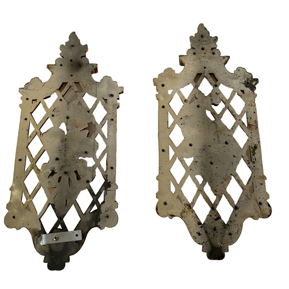 Vintage Gold Floral Wall Hanging Decor Hollywood Regency Spring Fall Retro - Picture 4 of 9